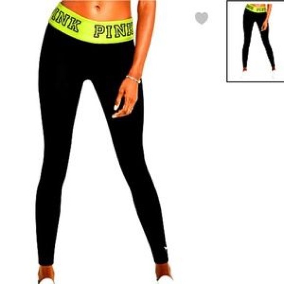 pink foldover yoga pants